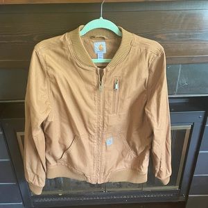 Woman Carhartt Coat- Tan, Size Large